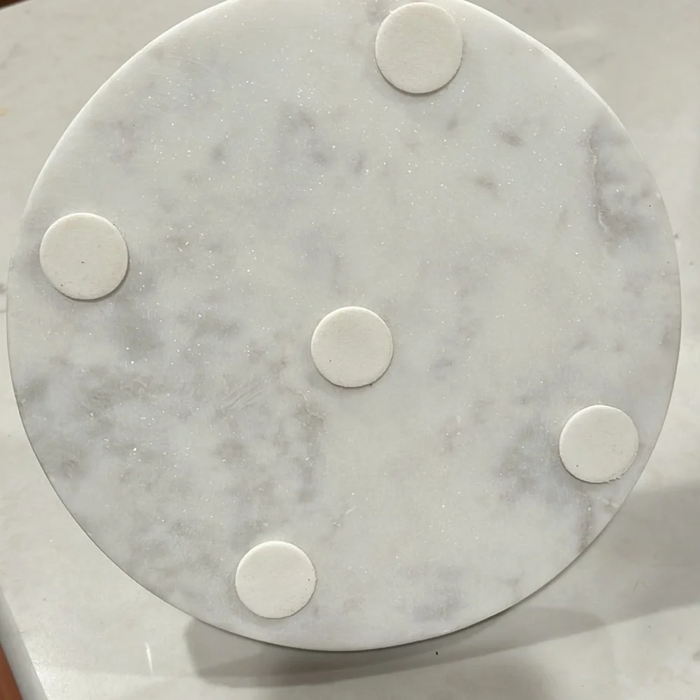 Marble Server with Brass Handle/NWT